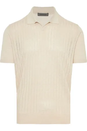 corneliani Polo leggera in lino