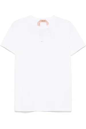 Nº21 T-shirt con logo goffrato