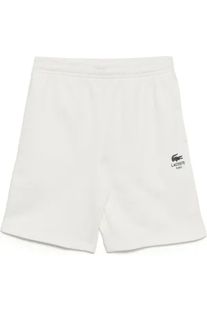 Lacoste Shorts in pile di cotone con stampa