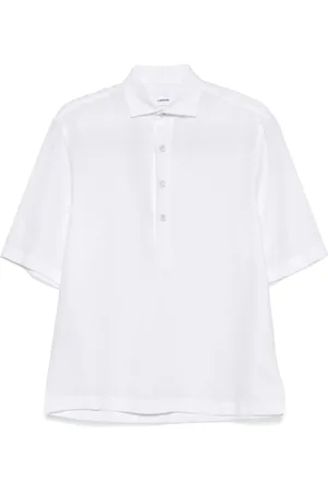 LARDINI Polo leggera in lino