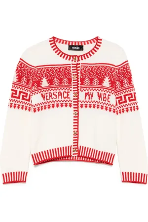 VERSACE Cardigan in lana vergine
