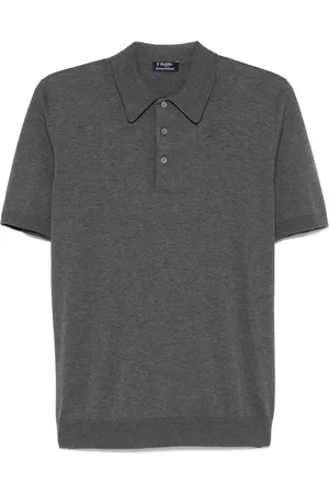 BARBA Polo in cotone con ricamo logo
