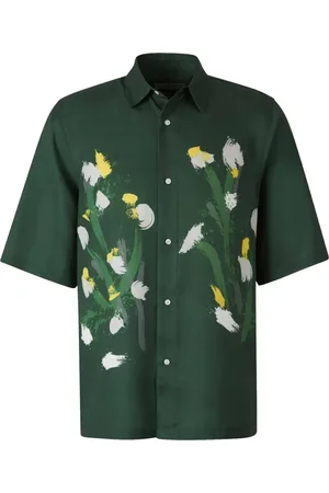 OFFICINE GENERALE Camicia con stampa astratta