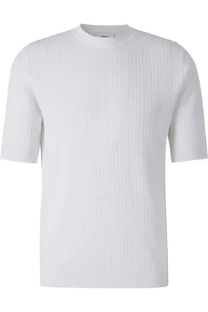 LARDINI T-shirt in maglia a coste