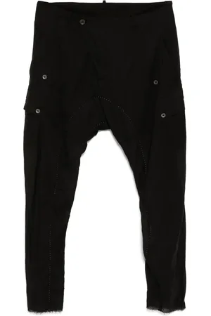 MASNADA Pantaloni in cotone con cavallo basso