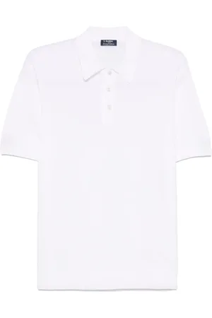 BARBA Polo in cotone con ricamo logo