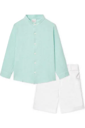 PAZ RODRIGUEZ Set top e shorts in tela