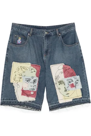 KIDSUPER STUDIOS Shorts con applicazione