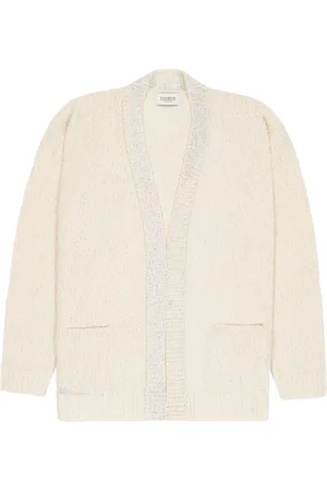 LANEUS Cardigan boxy in maglia jacquard