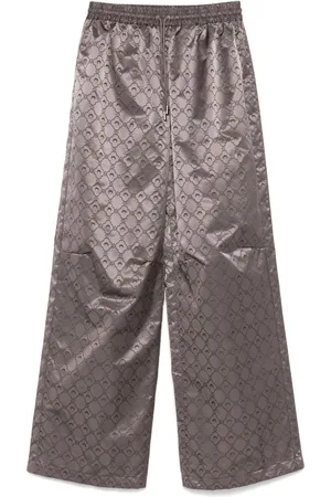 Marine Serre Pantaloni sportivi con motivo jacquard