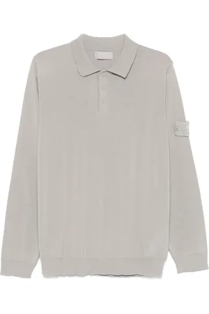 Stone Island Polo con applicazione Compass
