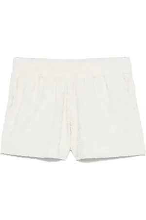 OFF-WHITE Shorts con logo floccato
