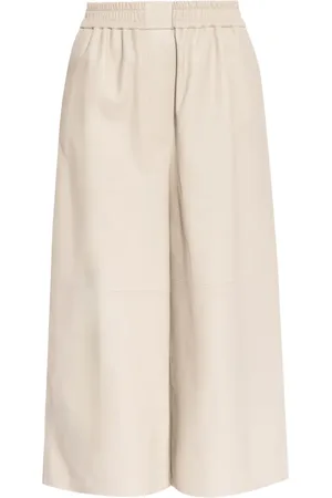 Loewe Pantaloni crop in pelle
