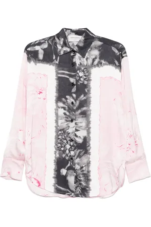 Ermanno Firenze Camicia in raso a fiori