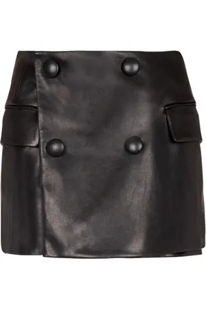 Balmain Gonna in pelle sintetica