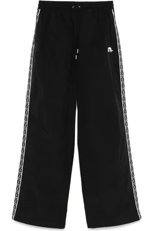 Marine Serre Pantaloni sportivi con ricamo