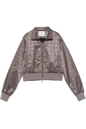 Marine Serre Giacca sportiva con effetto jacquard