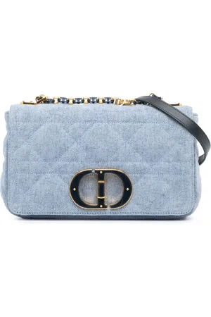 Dior Borsa a tracolla Macrocannage Denim Caro media 2022