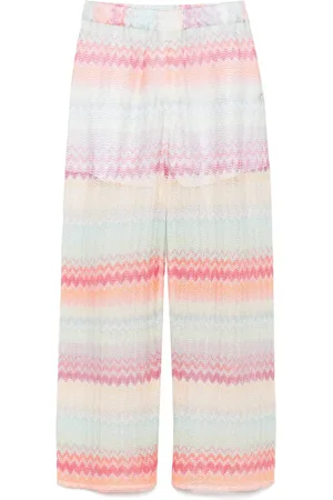 Missoni Pantaloni con motivo zig-zag