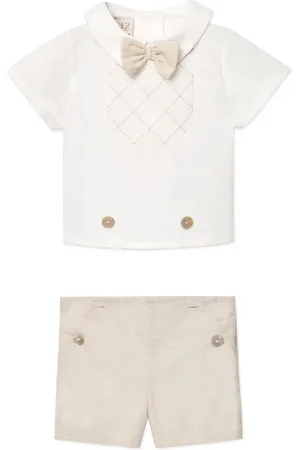 PAZ RODRIGUEZ Set polo e shorts con fiocco