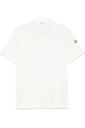 Moncler Polo in cotone con ricamo logo