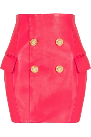 Balmain Minigonna in pelle di agnello