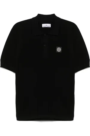 Stone Island Polo con applicazione Compass