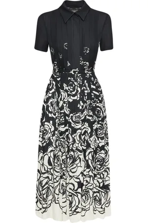Oscar de la Renta Abito midi con stampa