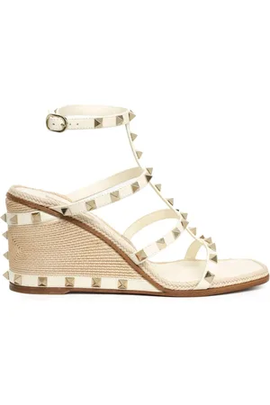 VALENTINO GARAVANI Sandali Rockstud con zeppa 80mm