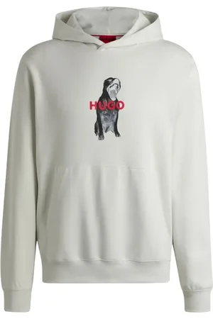 HUGO BOSS Felpa con stampa grafica