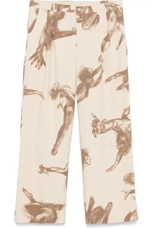 KIDSUPER STUDIOS Pantaloni con stampa illustrazione