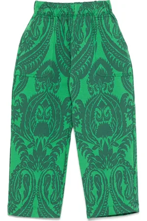 Etro Pantaloni con stampa paisley jacquard