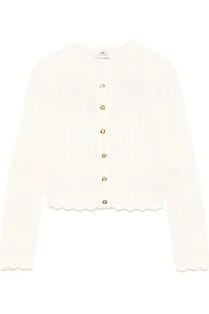 Elisabetta Franchi Cardigan con lavorazione pointelle