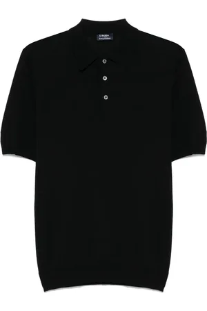 BARBA Polo in cotone con ricamo logo