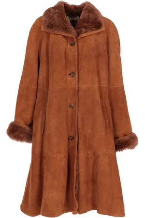 A.N.G.E.L.O. Vintage Cult Cappotto monopetto in shearling anni 