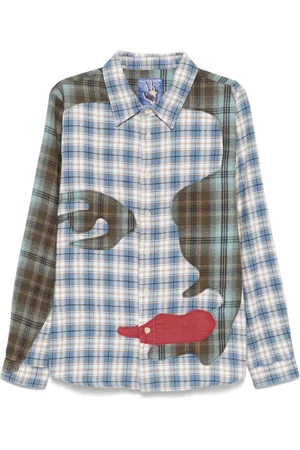 KIDSUPER STUDIOS Camicia con design patchwork