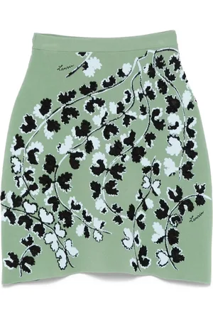 Lanvin Minigonna a fiori jacquard