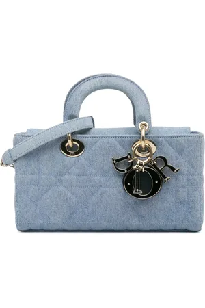 Dior Borsa a tracolla Lady D Joy Macrocannage piccola in denim 2022