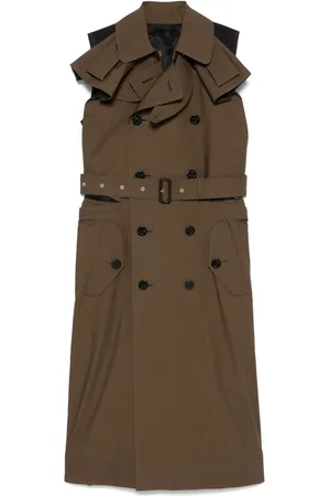 SACAI Abito midi modello trench
