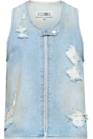 Maison Margiela Gilet con effetto vissuto