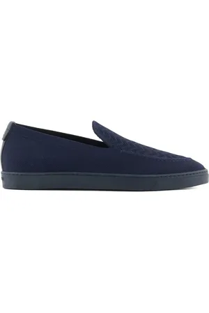 Giorgio Armani Slippers ASV con motivo chevron