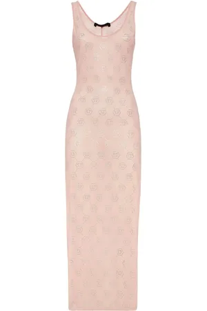 Philipp Plein Abito midi con monogramma