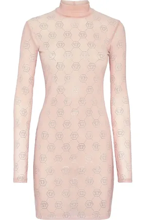 Philipp Plein Abito in jersey con monogramma