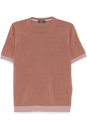 PESERICO SIGN T-shirt in maglia fine