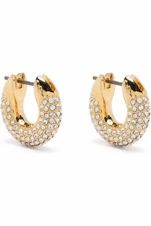 Swarovski Orecchini a cerchio Dextera con cristalli