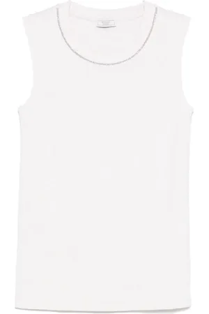 PESERICO SIGN Top in jersey con finitura Punto Luce