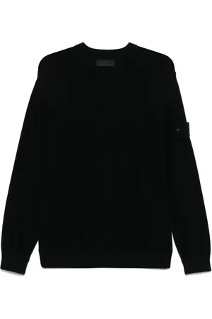 Stone Island Felpa con applicazione Compass