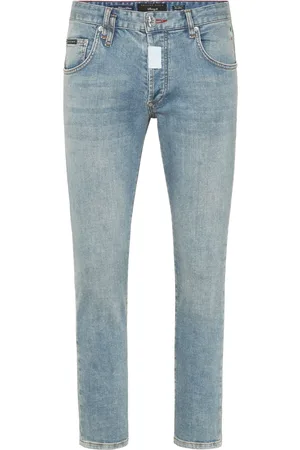 Philipp Plein Jeans con placca logo