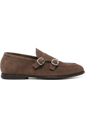 CENERE GB Monks in pelle scamosciata