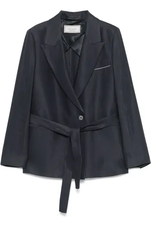 PESERICO SIGN Blazer in gabardine con cintura